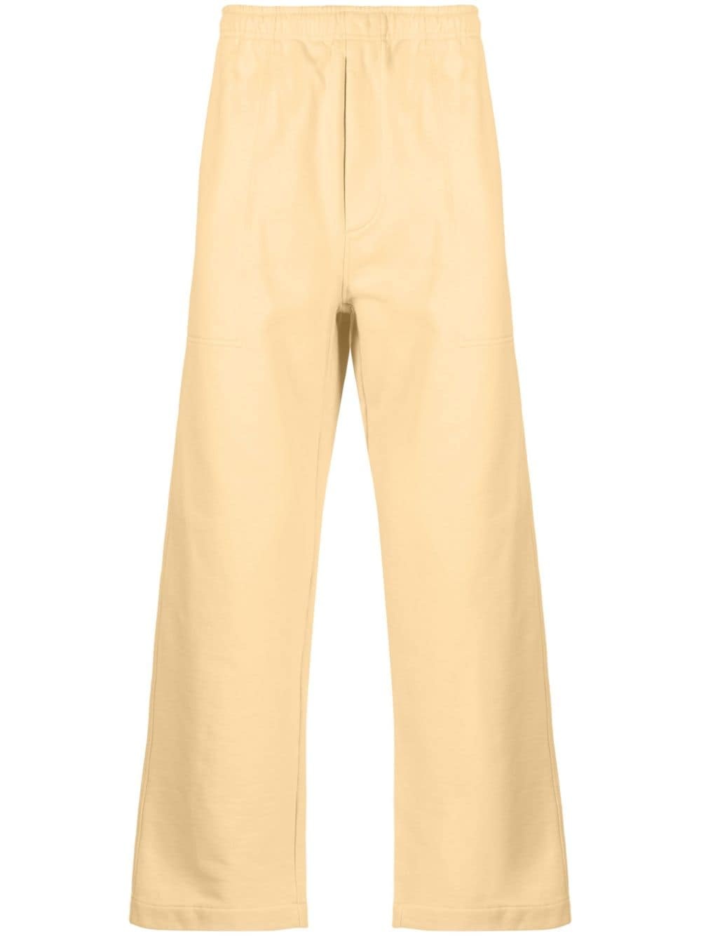 wide-leg cotton track pants - 1