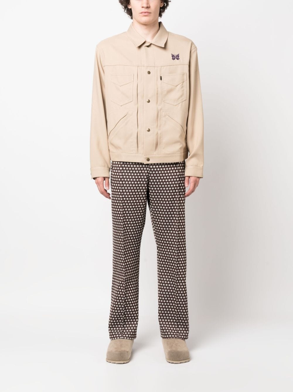 dot-print trousers - 2