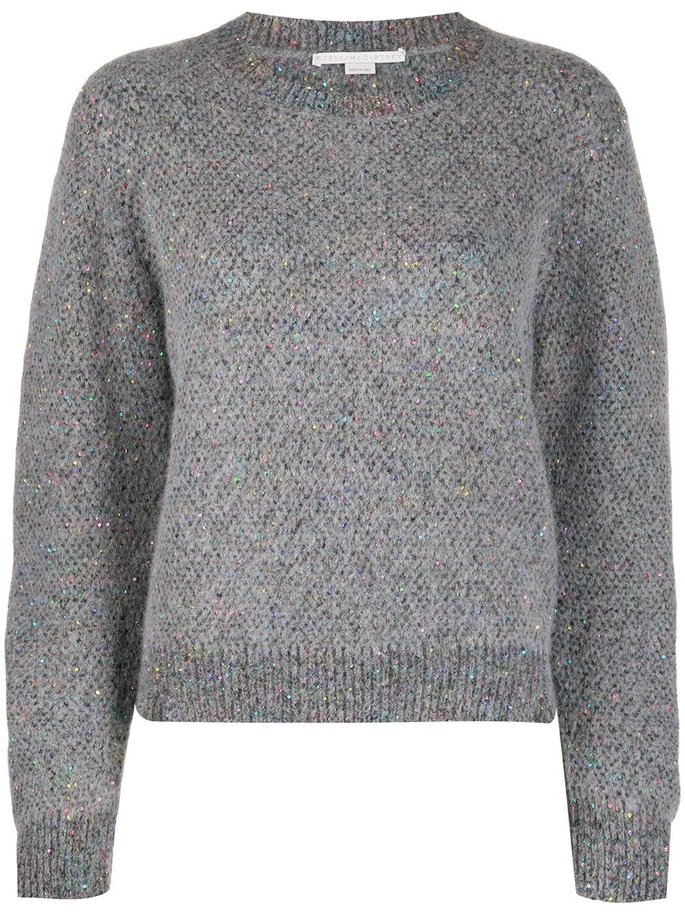 sequin knit sweater - 1