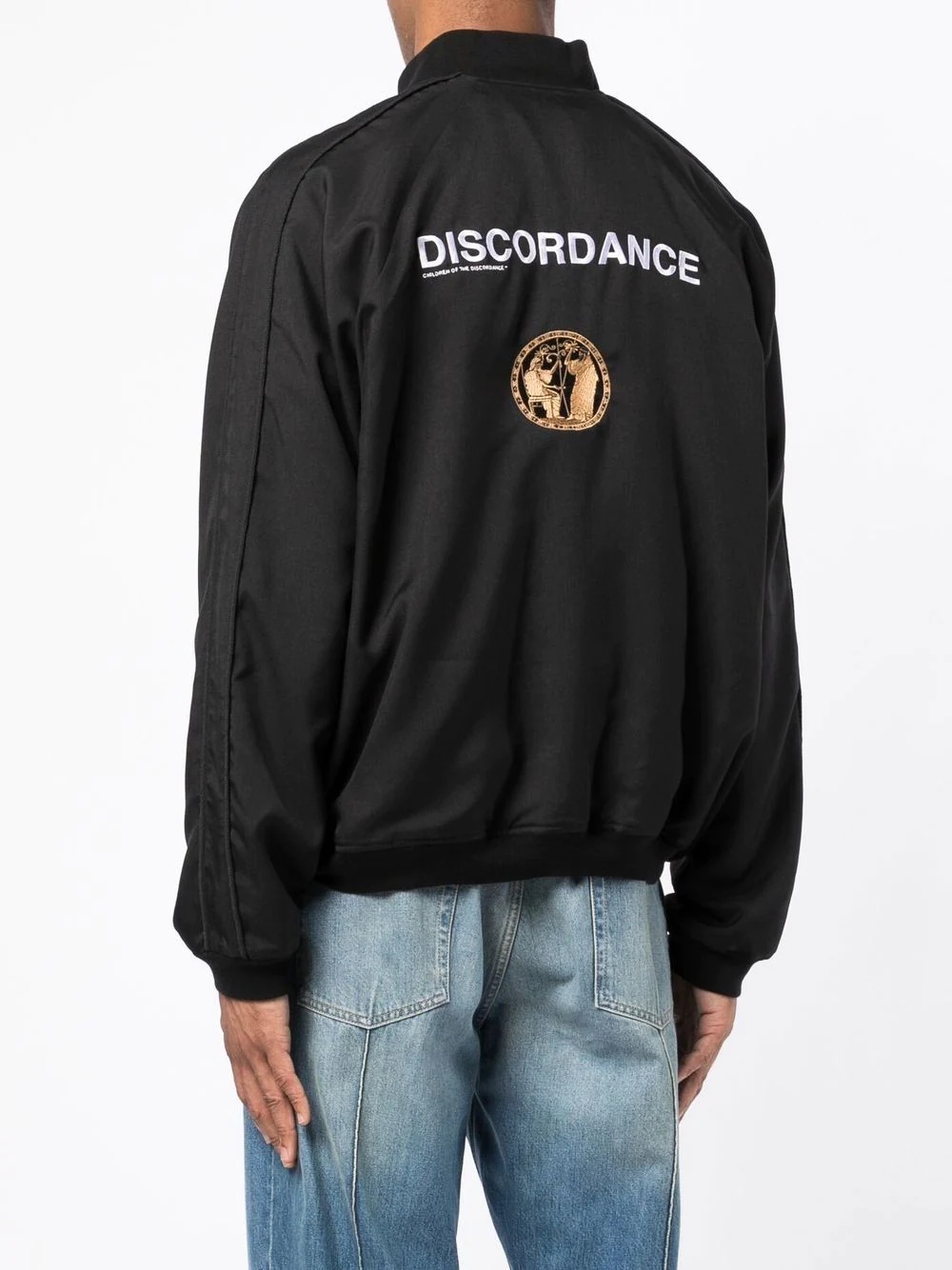 patterned-jacquard bomber jacket - 4