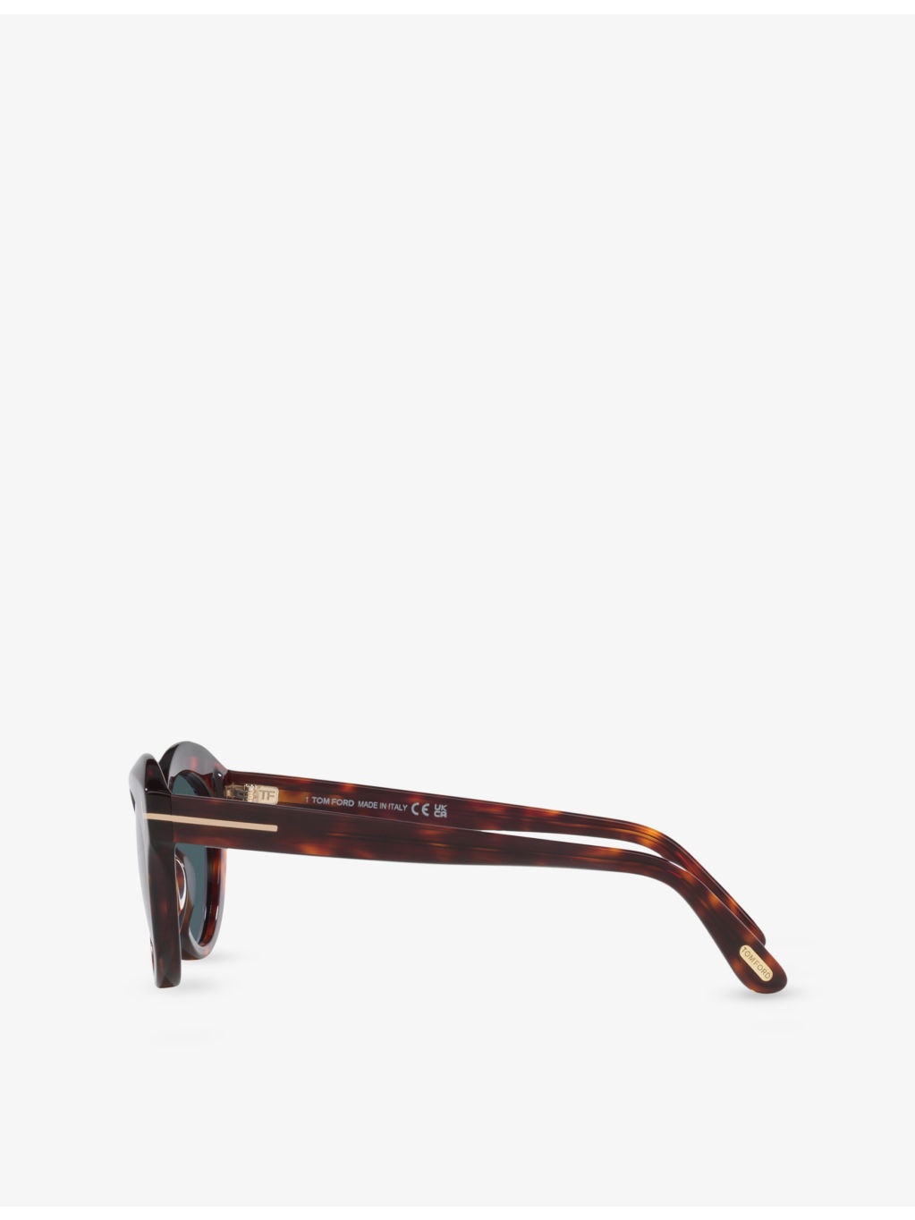 TR001841 Toni Oval-Frame Tortoiseshell Acetate Sunglasses - 3