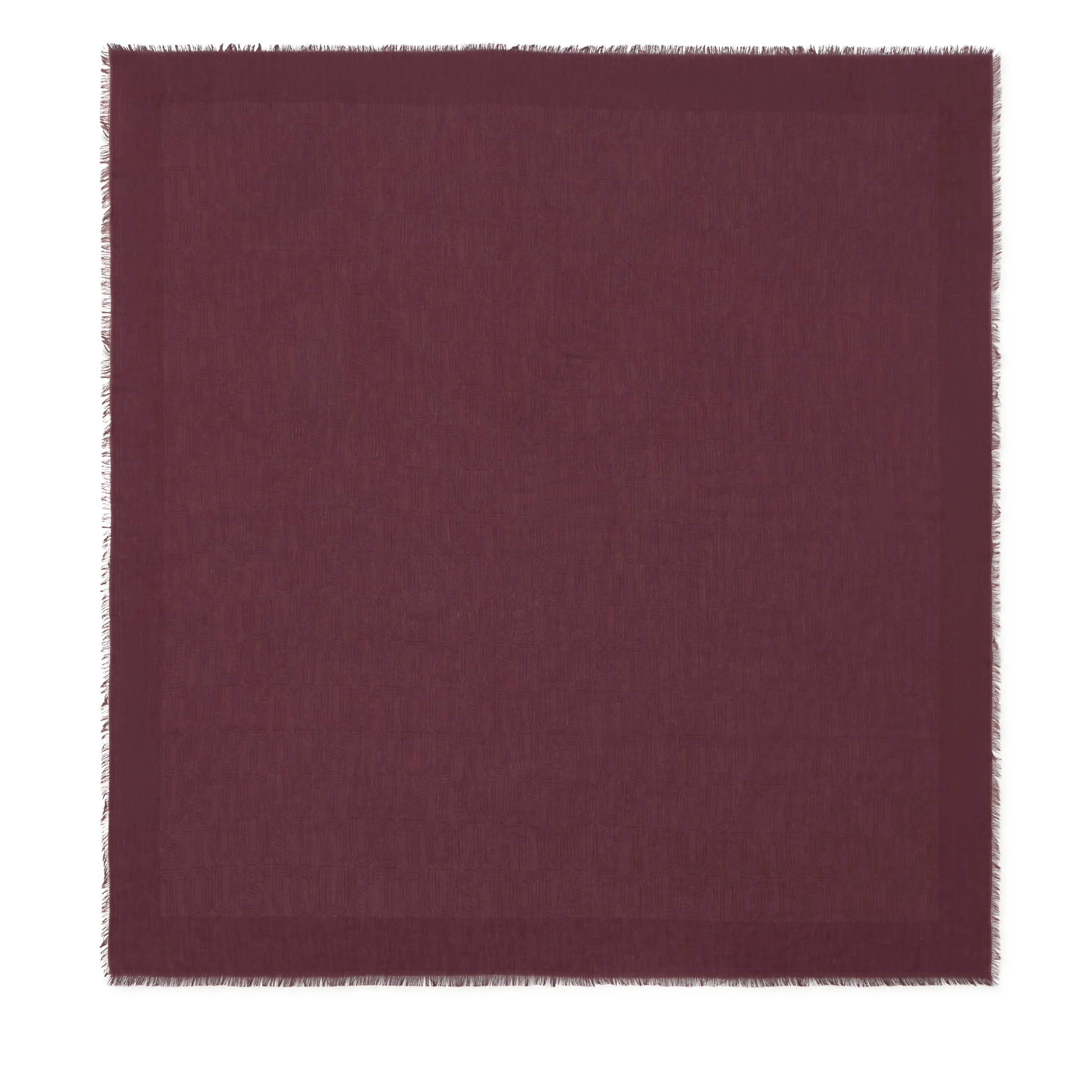 Burgundy Scarf TOUS Silhouette Jacquard - 1