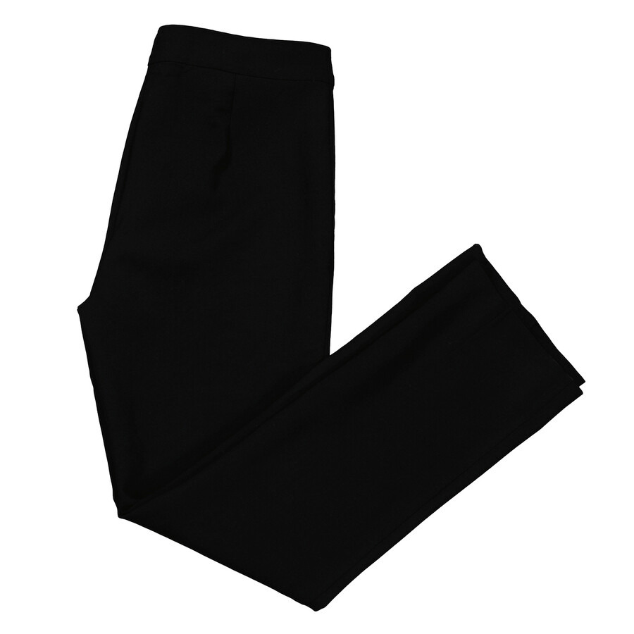Max Mara Ladies Black Umanita Merino Wool Blend Trousers - 6