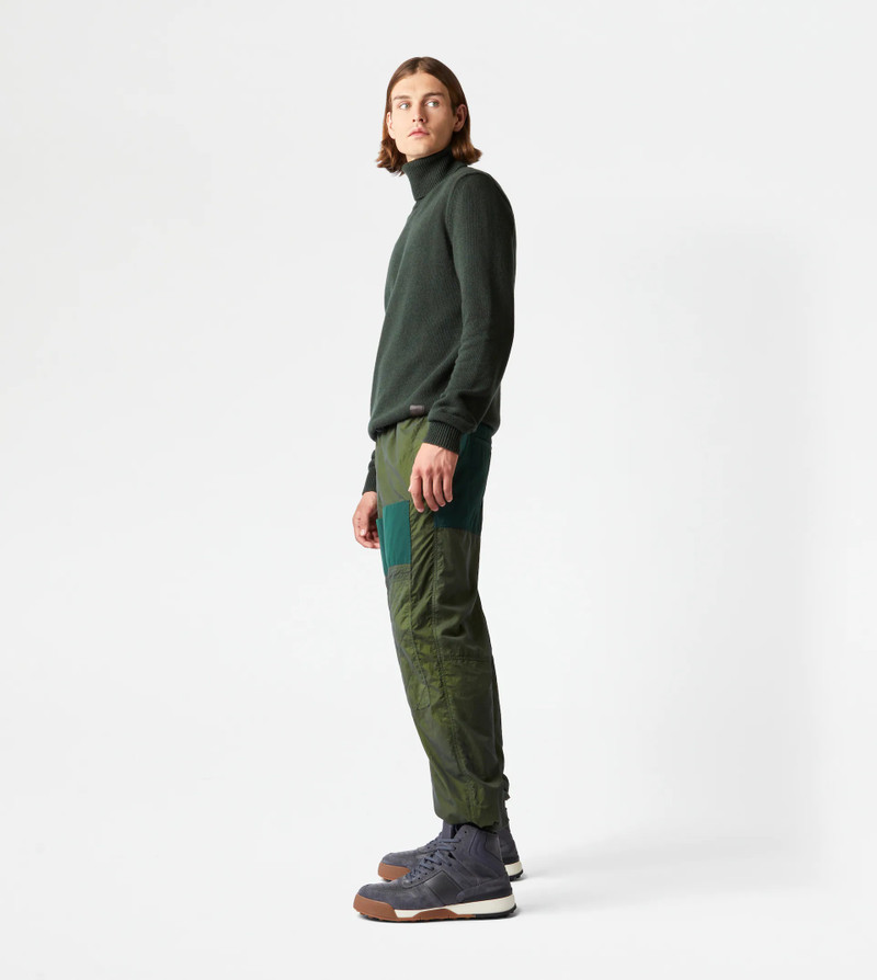 TOD'S CASHMERE BLEND TURTLENECK - GREEN 4