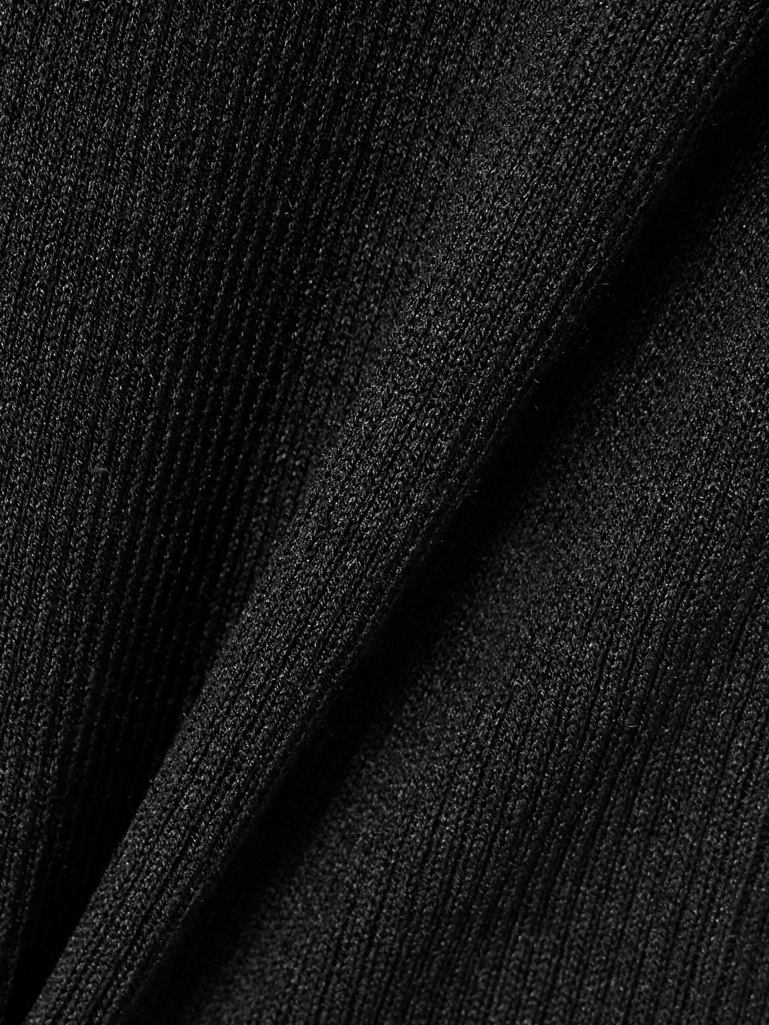 Selah ribbed silk-jersey tank Black - 5