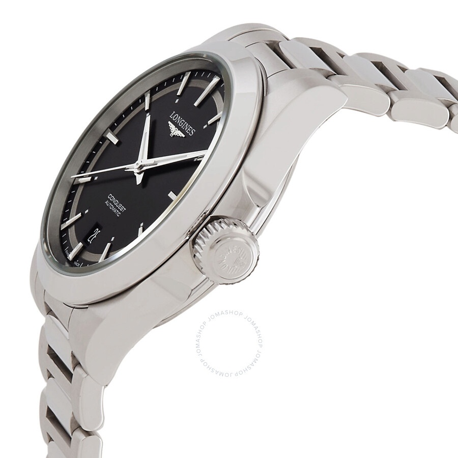 Longines Conquest Automatic Black Dial Men's Watch L3.720.4.52.6 - 2