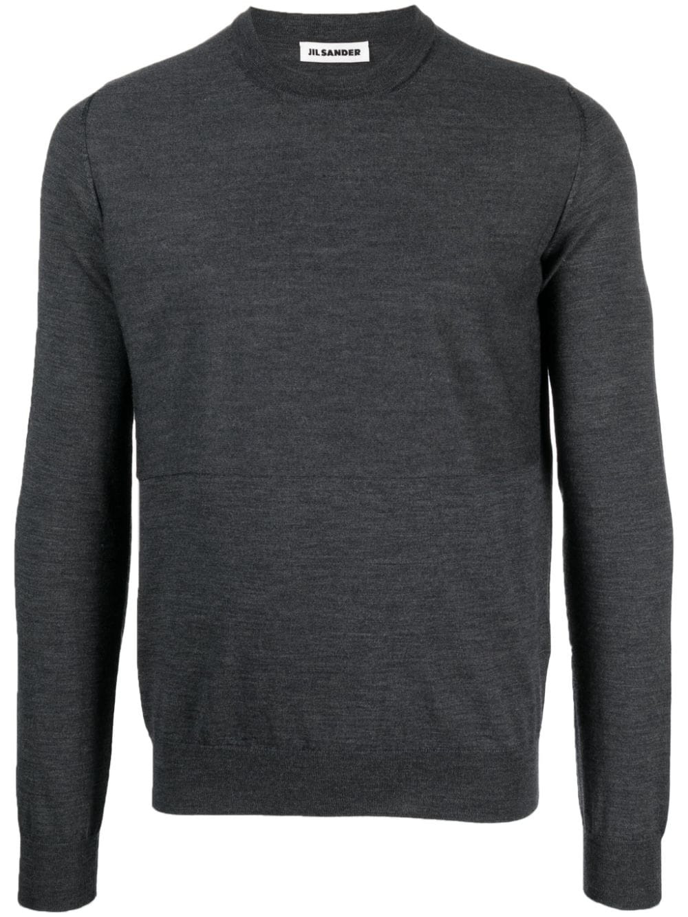 crew-neck virgin wool jumper - 1
