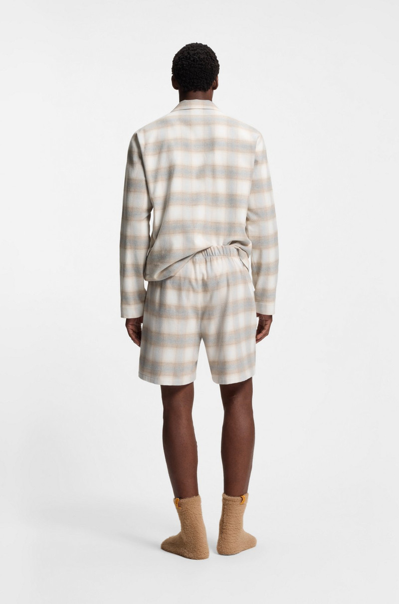 VICHY-CHECK PYJAMA SHORTS IN COTTON FLANNEL 4