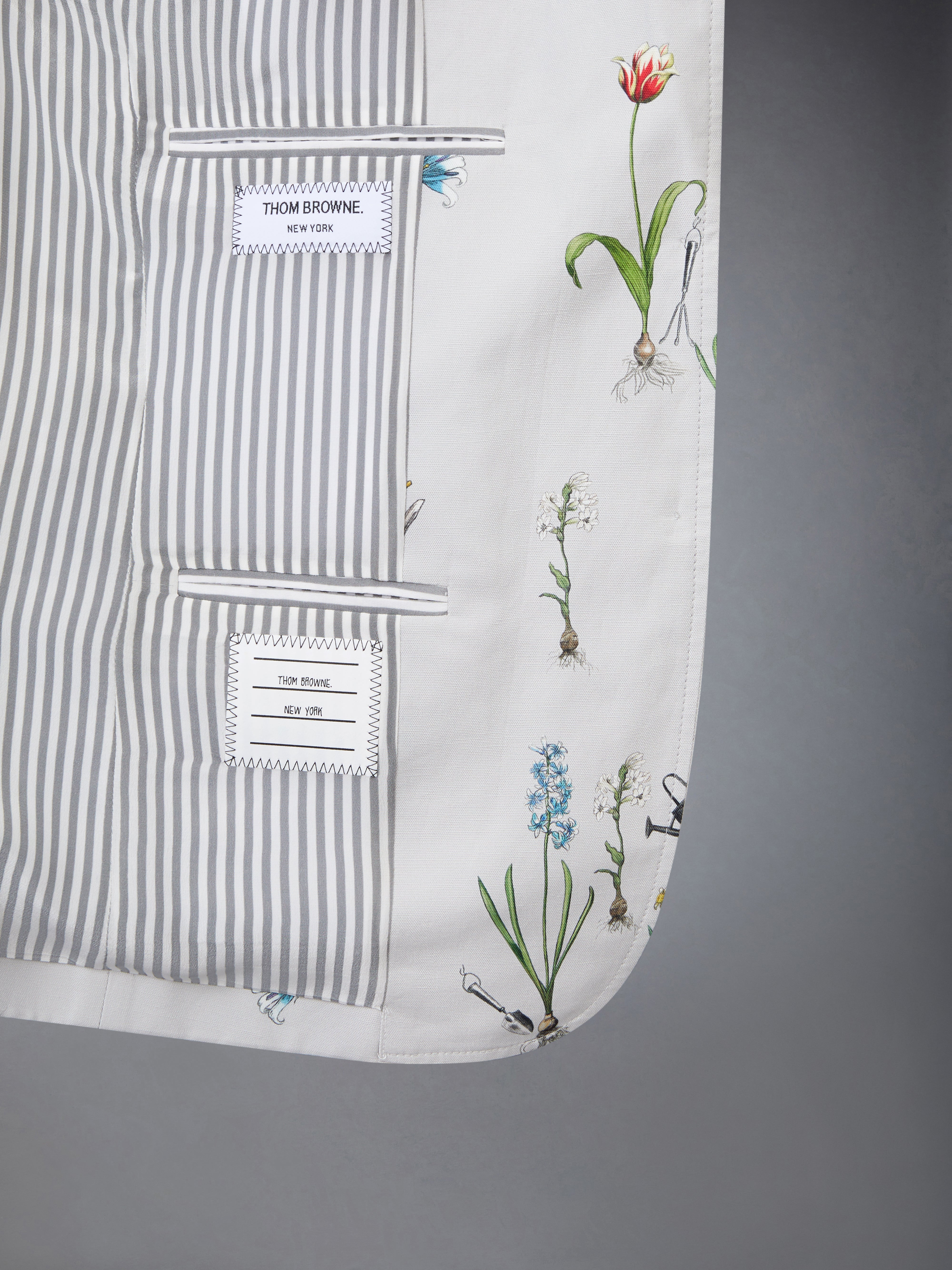 CLASSIC COTTON LINEN BOTANICAL FLOWER SPORT COAT - 6