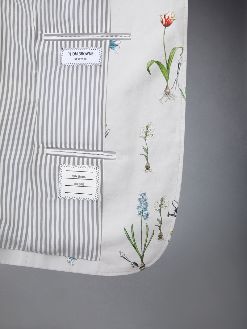 CLASSIC COTTON LINEN BOTANICAL FLOWER SPORT COAT 6