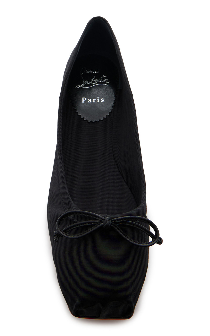 Christian Louboutin Mamadrague Moire Ballet Flats black outlook