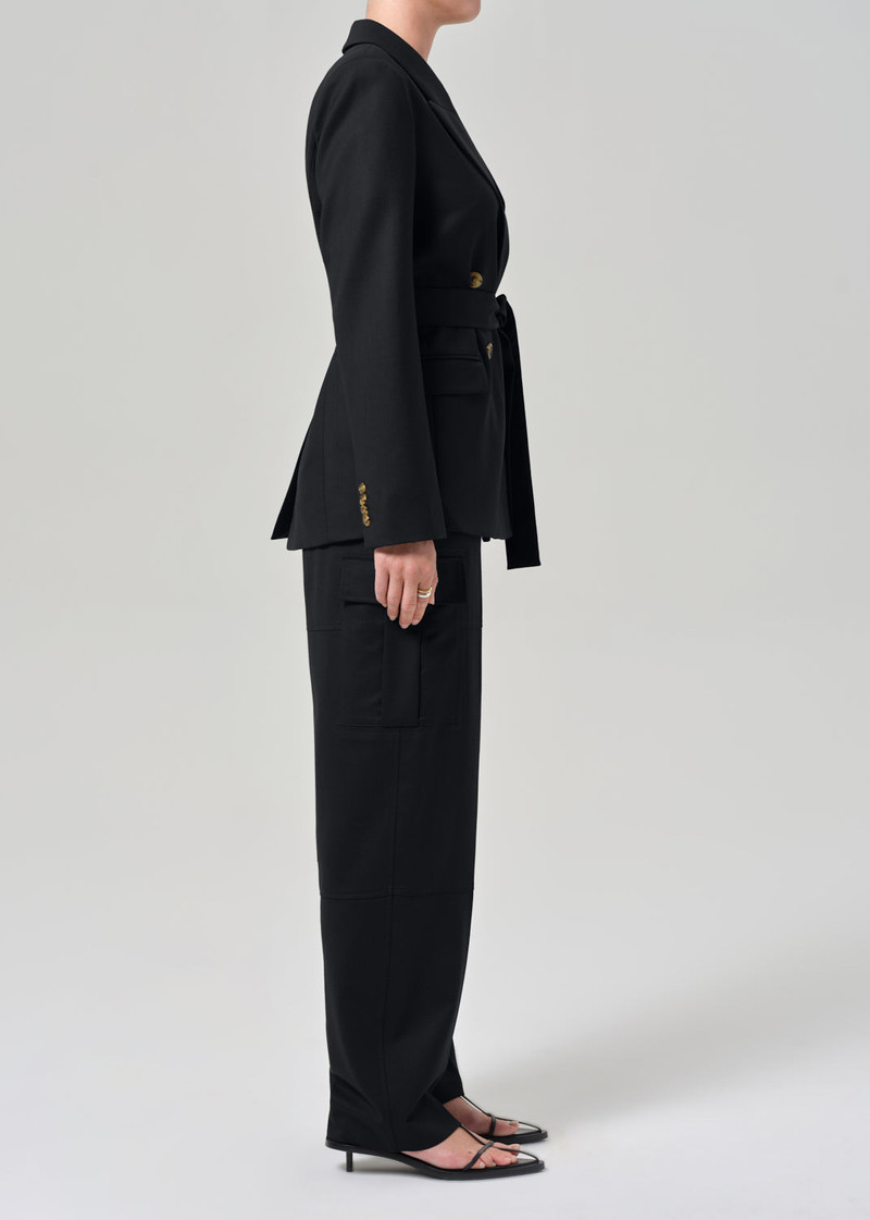 Tailored Cargo Pant In Black 4