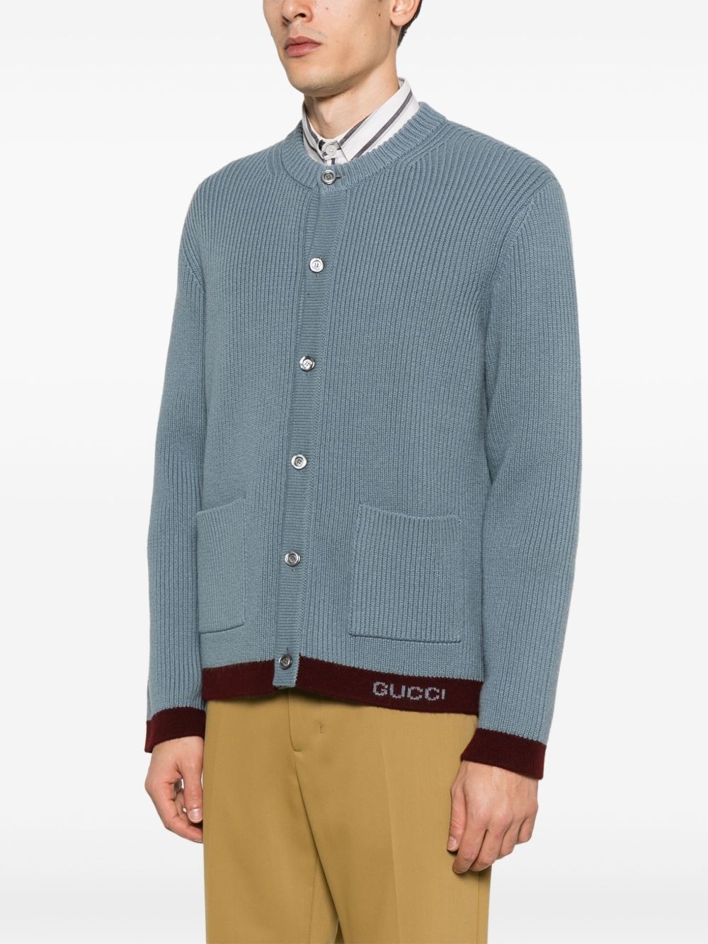 intarsia wool cardigan - 3