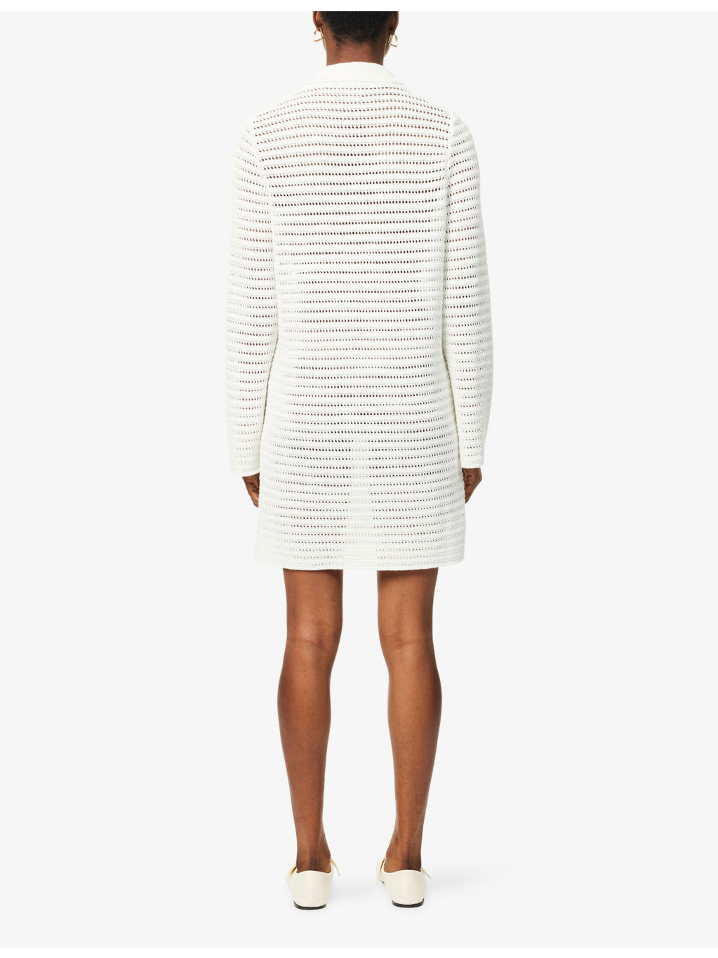 Iqsas Crochet Linen Mini Dress - 4