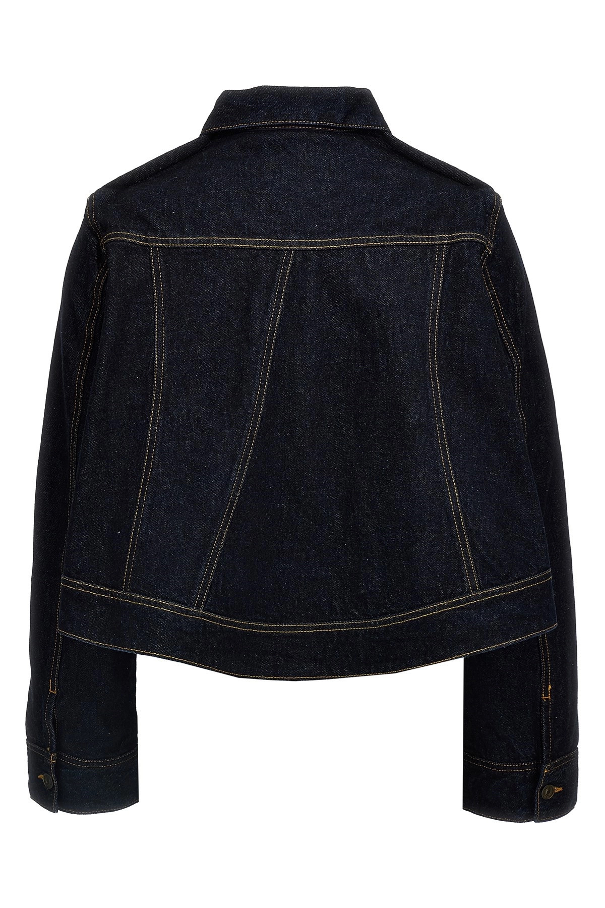 Denim cropped jacket - 3
