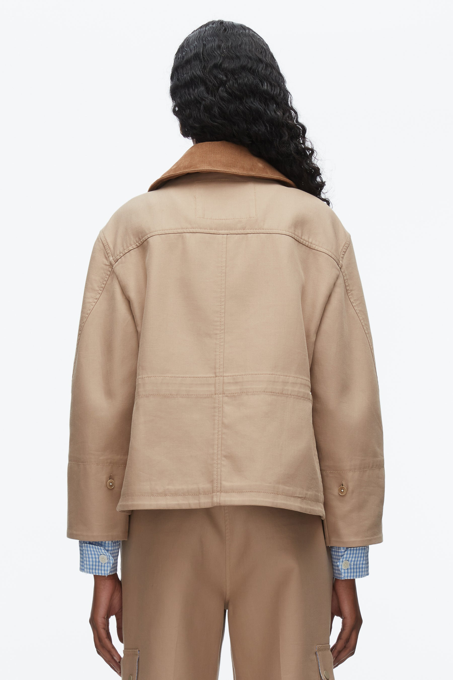 Cropped Flounce Barn Jacket - 5