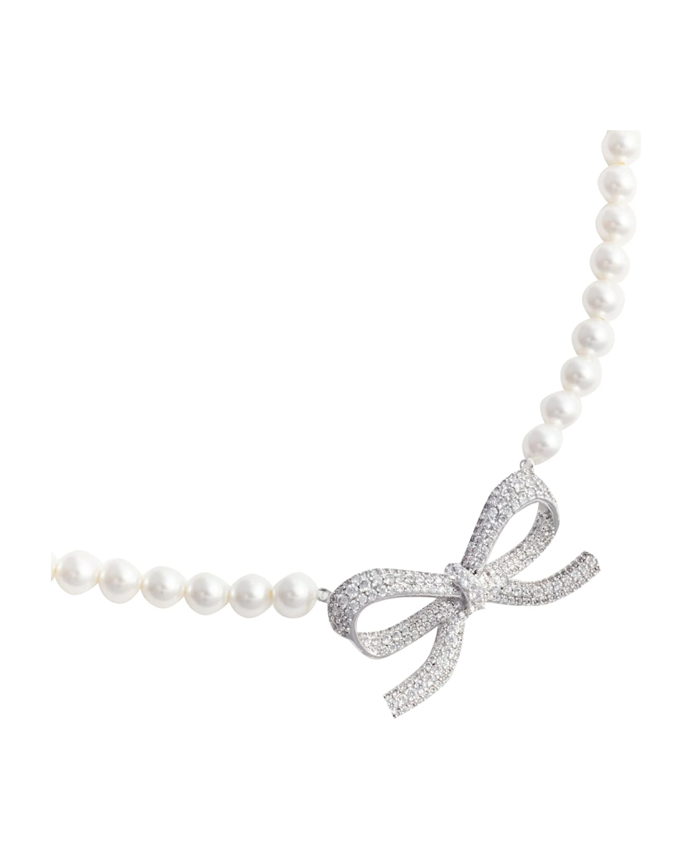 Pearl Bow Necklace - 2