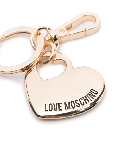 Moschino cut-out heart-shaped keyring outlook