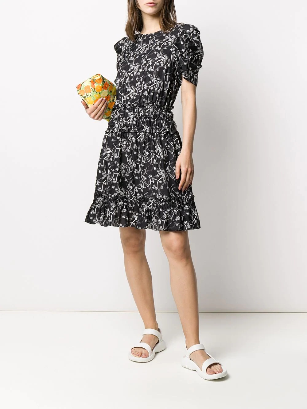 floral ruched dress - 2