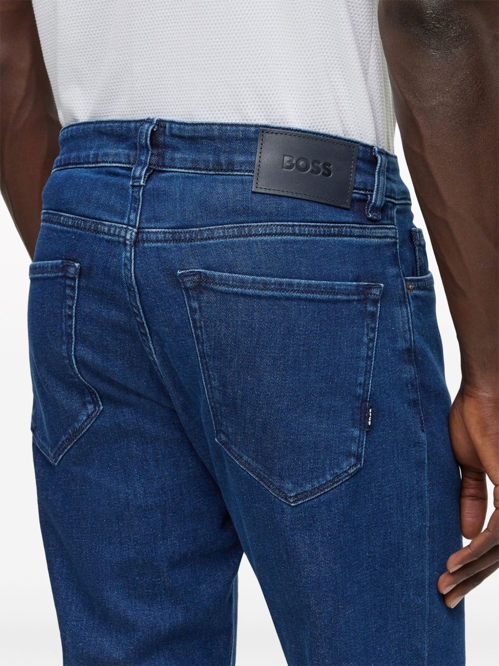 mid-rise straight-leg jeans - 5