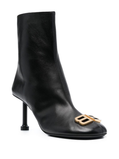 BALENCIAGA Groupie Bootie 80mm leather boots outlook