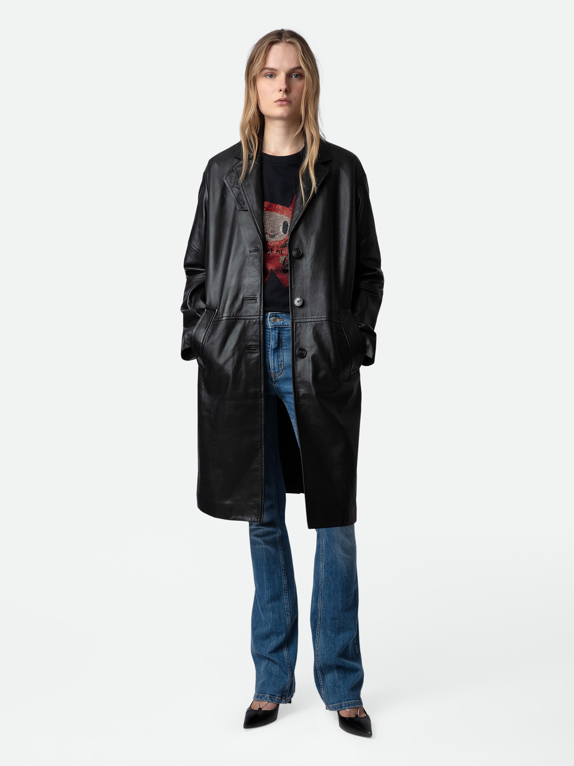 Macari Leather Coat - 9