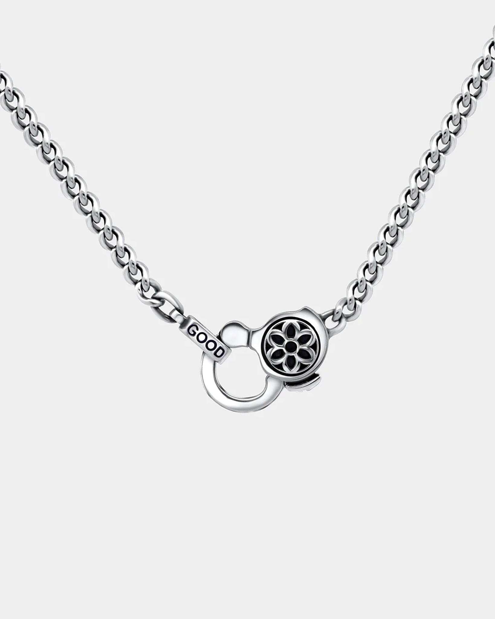 CS-CURB4A30 GOOD ART HLYWD Curb Chain Necklace Link Size 4A at 30" - Sterling Silver - 2