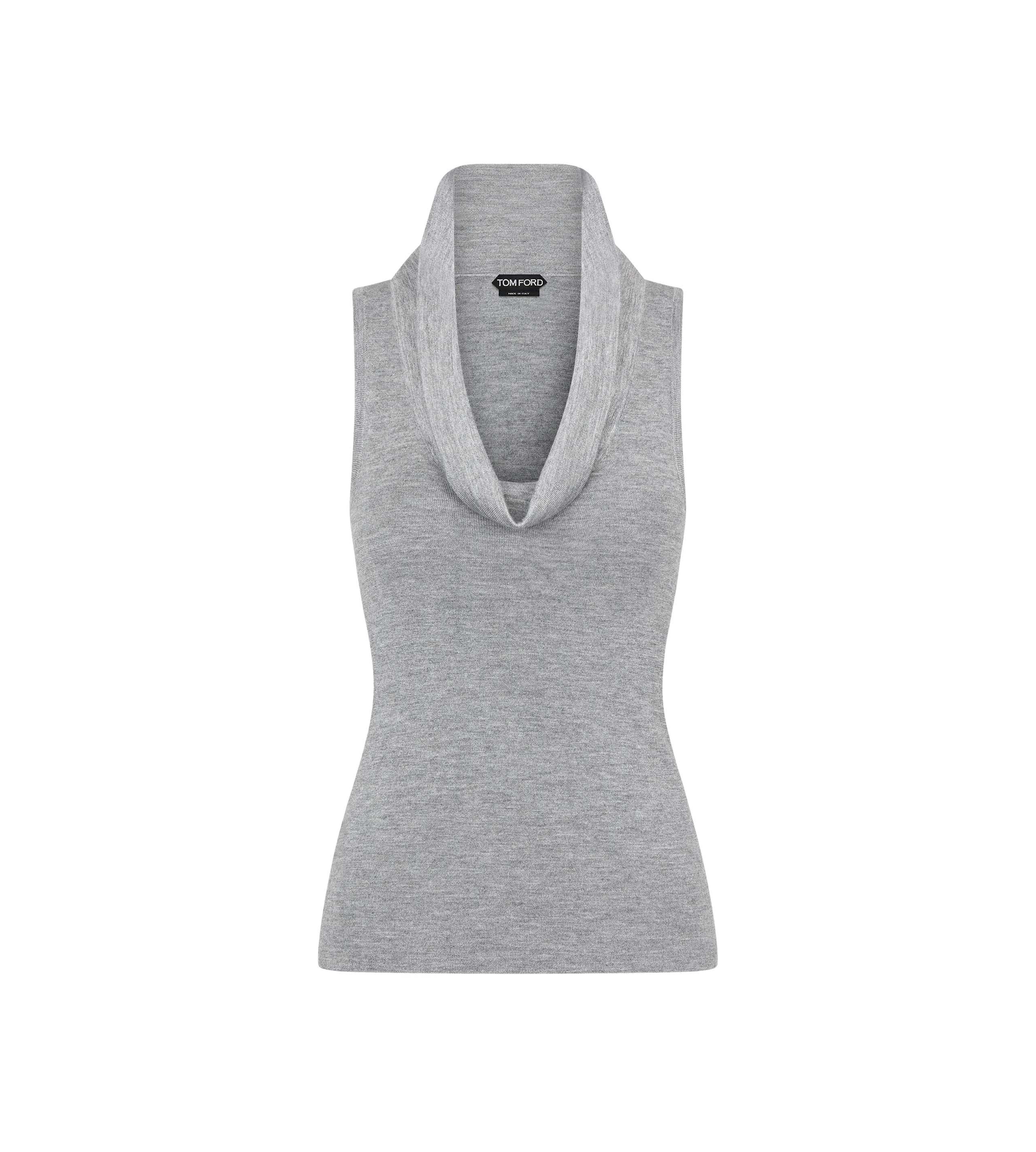SLEEVELESS COWL COLLAR TOP - 1