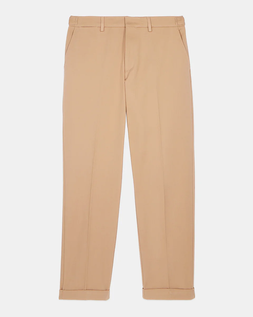 CAMEL COTTON TROUSERS - 1