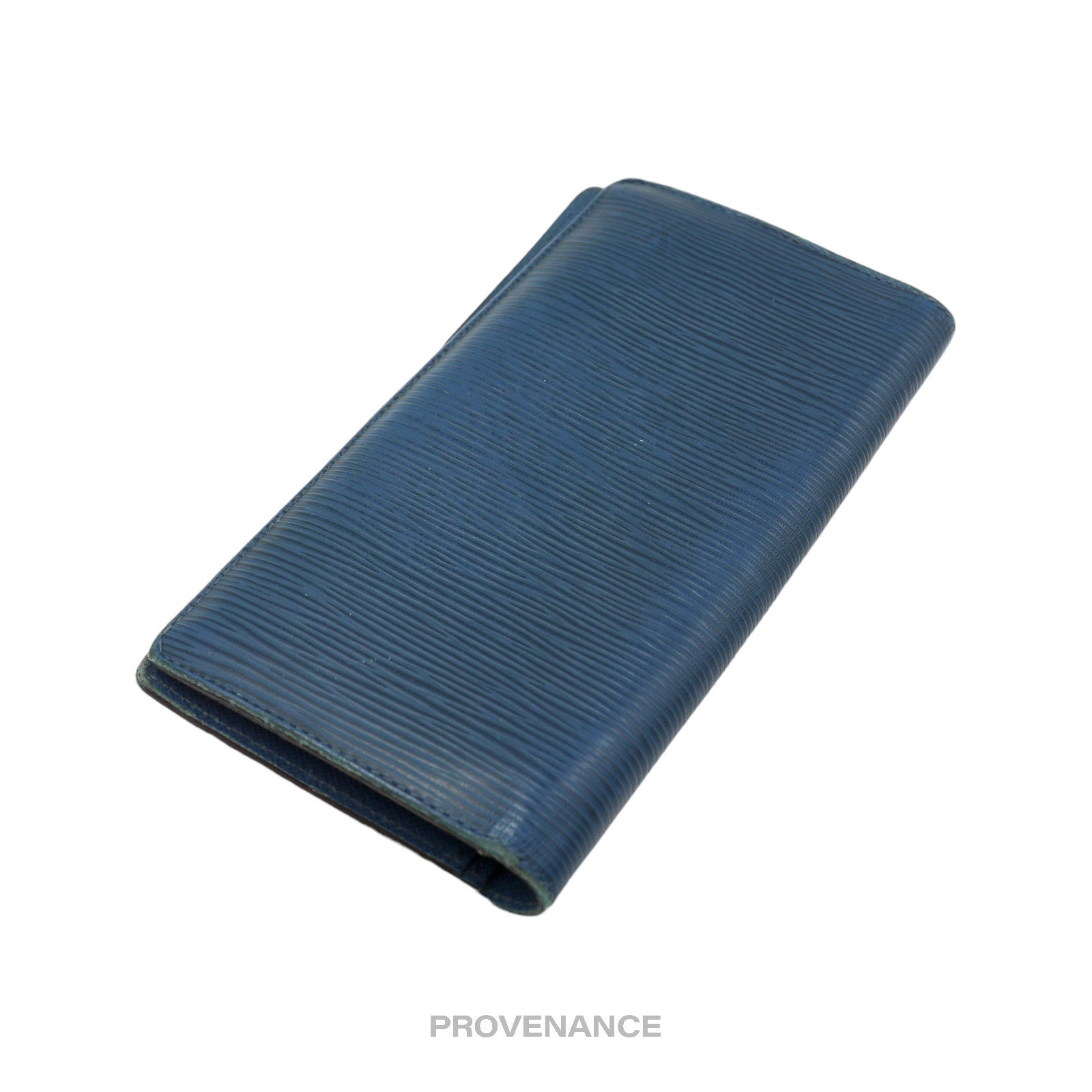 Louis Vuitton Brazza Long Wallet - Blue Epi Leather - 5