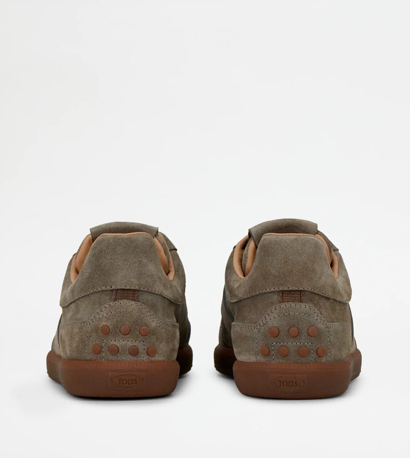 Tod's TOD'S TABS SNEAKERS IN SUEDE - BEIGE outlook