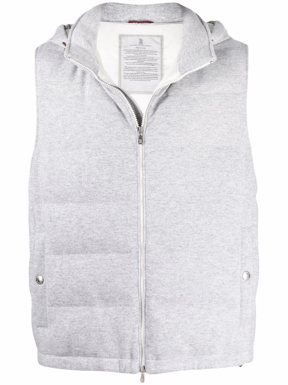 padded cashmere gilet - 1