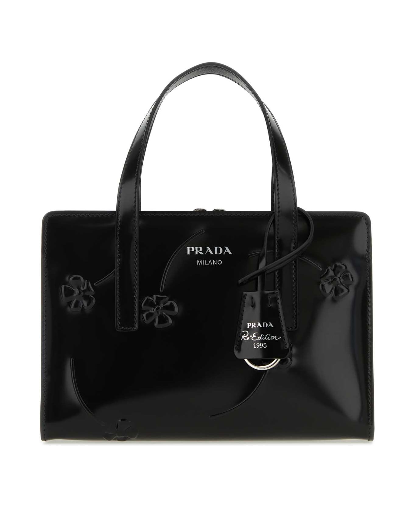 Black Leather Re-edition 1995 Handbag - 1
