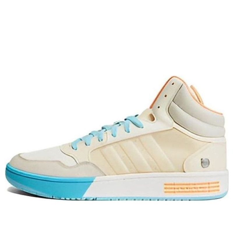 adidas Neo Hoops 3.0 Mid Shoes 'Beige Blue' HP9946 - 1