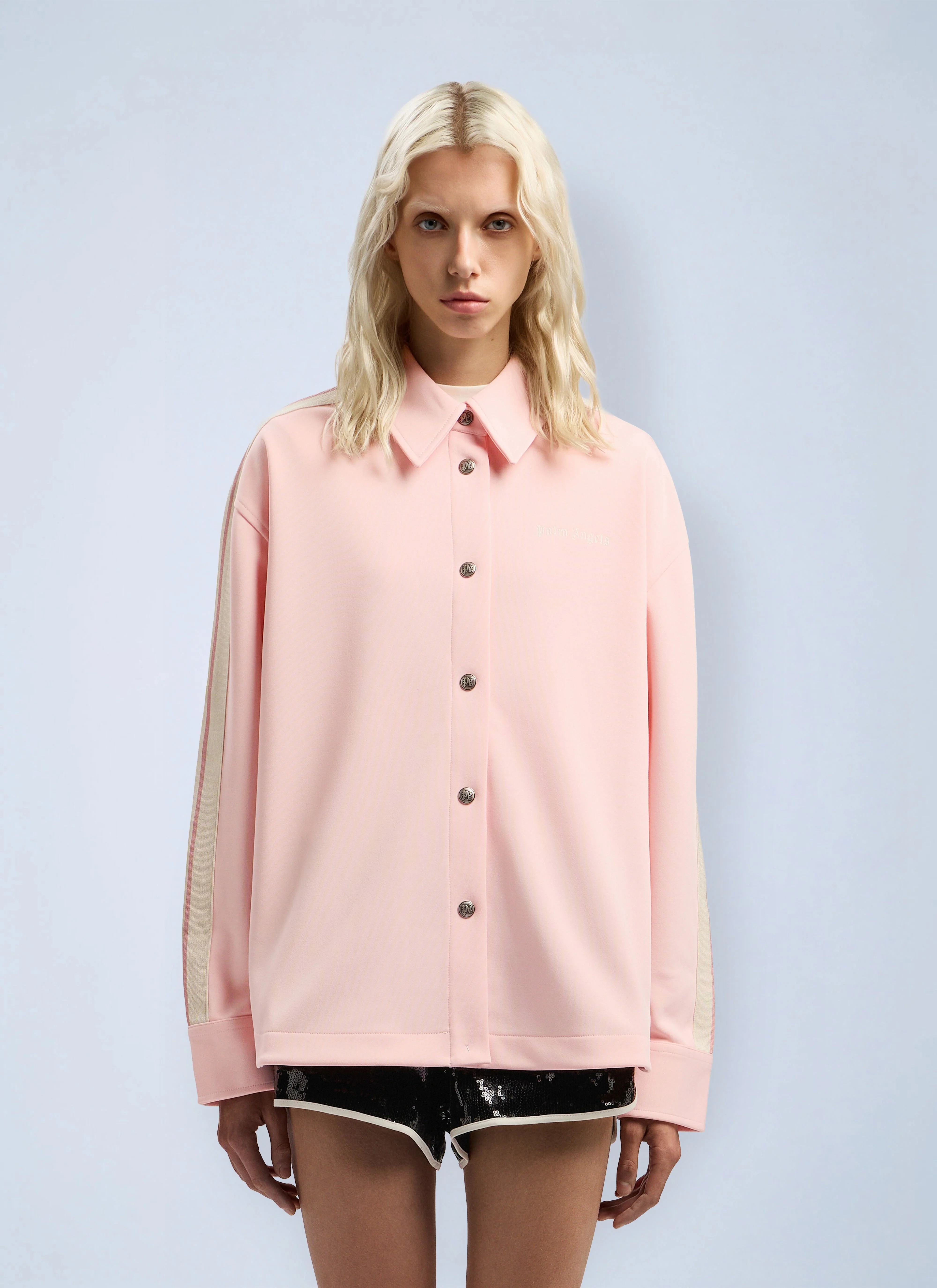 Classic Logo Tonal Track Shirt - 1