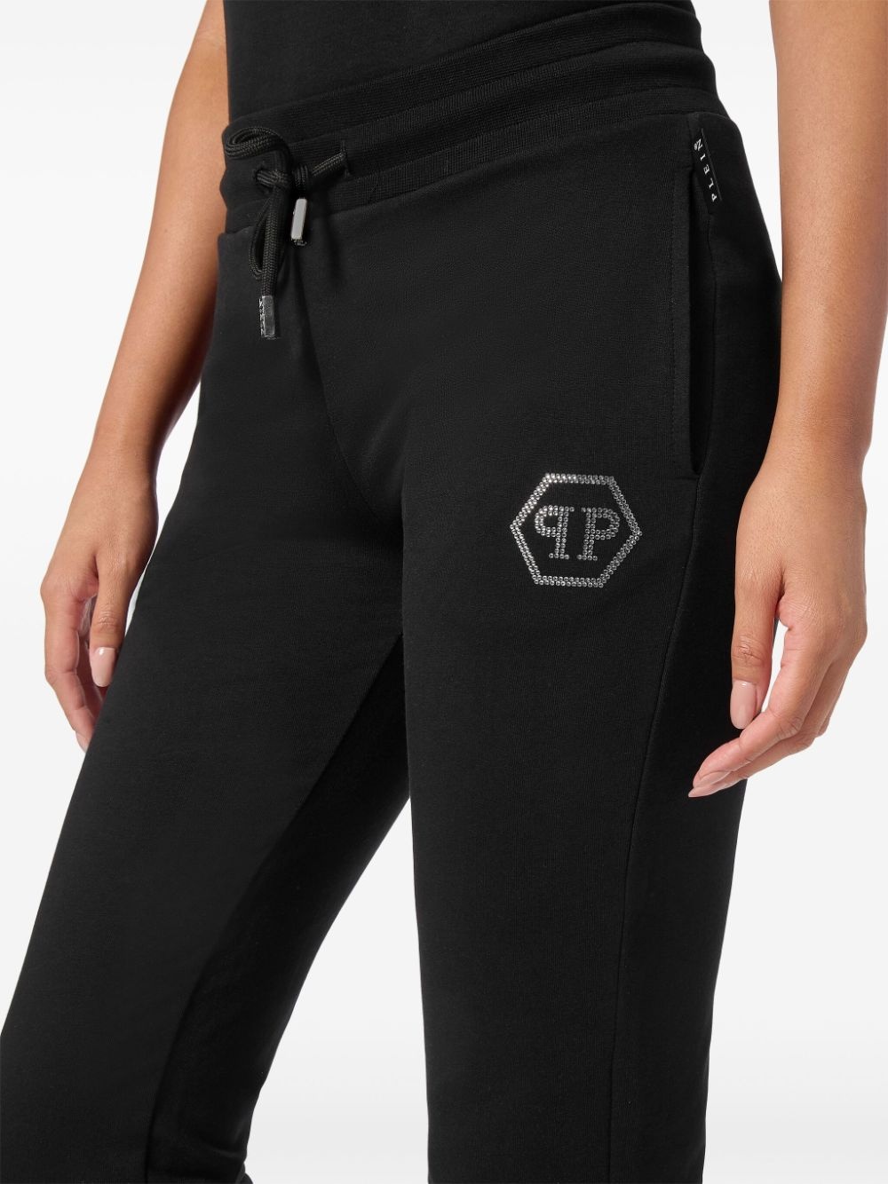 crystal-embellished track pants - 5
