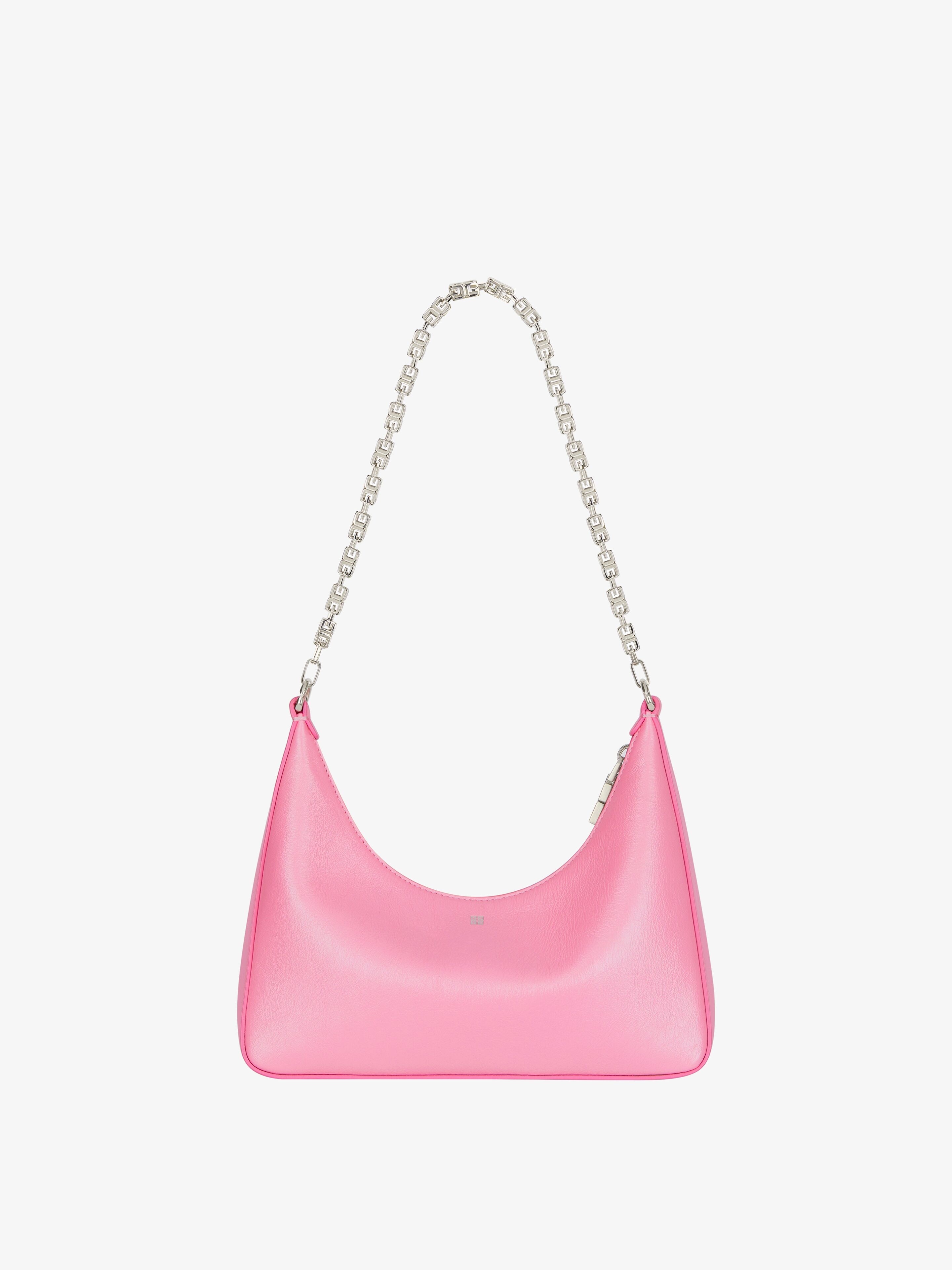 SMALL MOON CUT OUT BAG IN LEATHER WITH SPORTY STRAP - 5