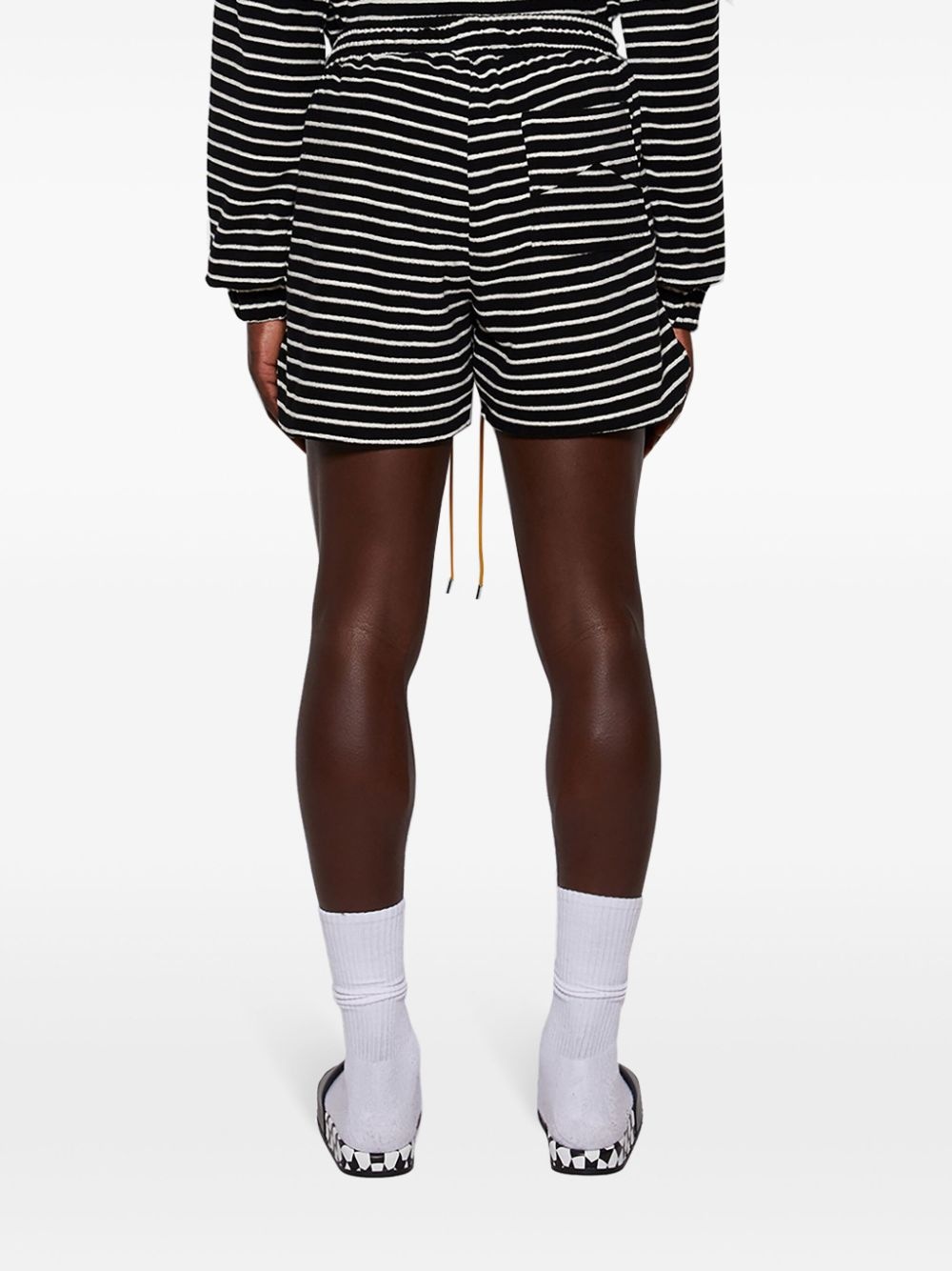 striped terry-cloth shorts - 5