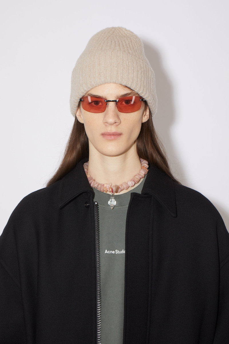 Wool blend beanie - Clay beige 3