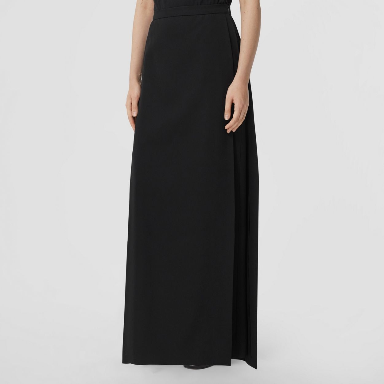 Grain de Poudre Wool Floor-length Skirt - 5