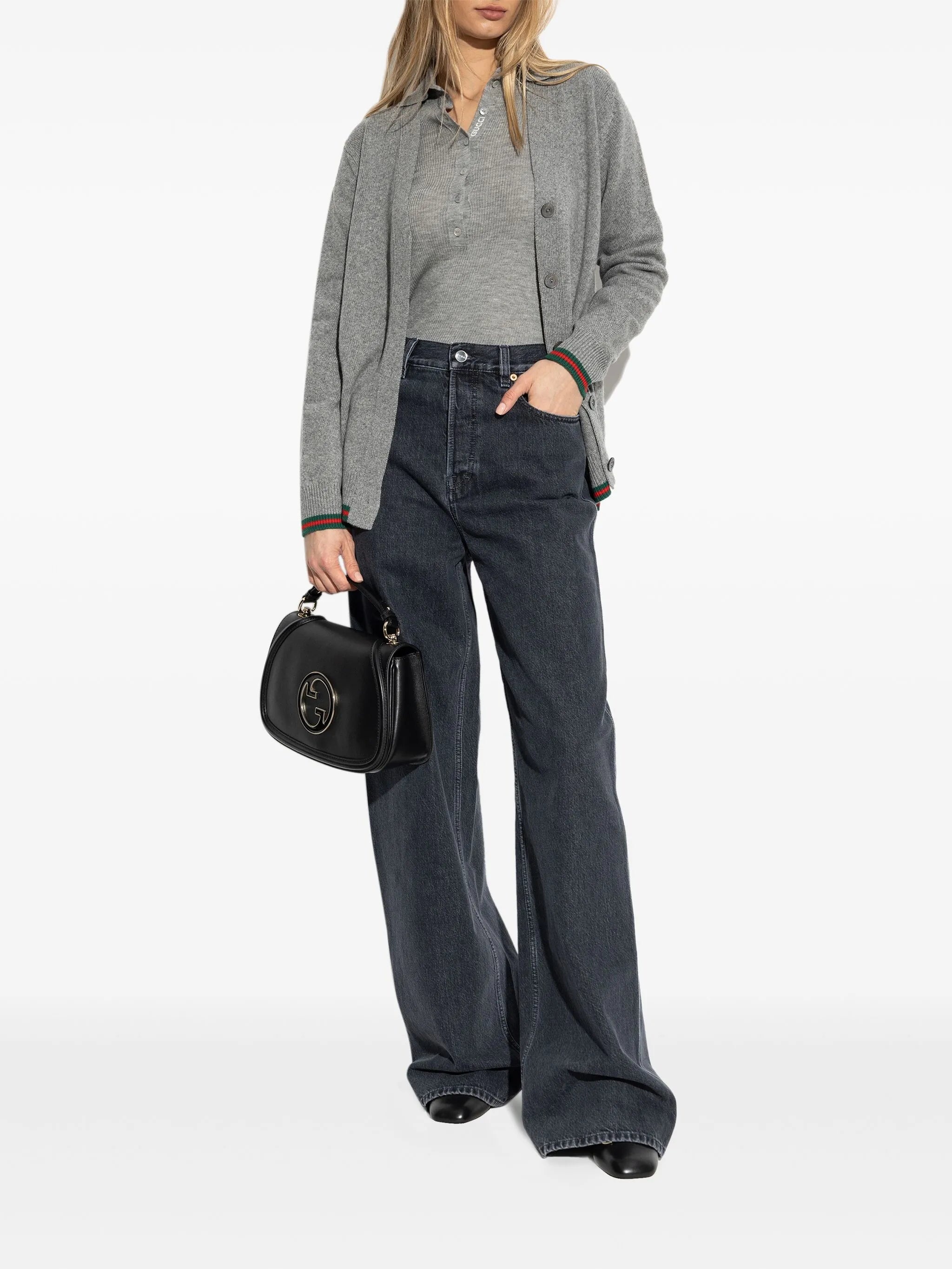 Gucci Web-Stripe Trim Polo Top - 5
