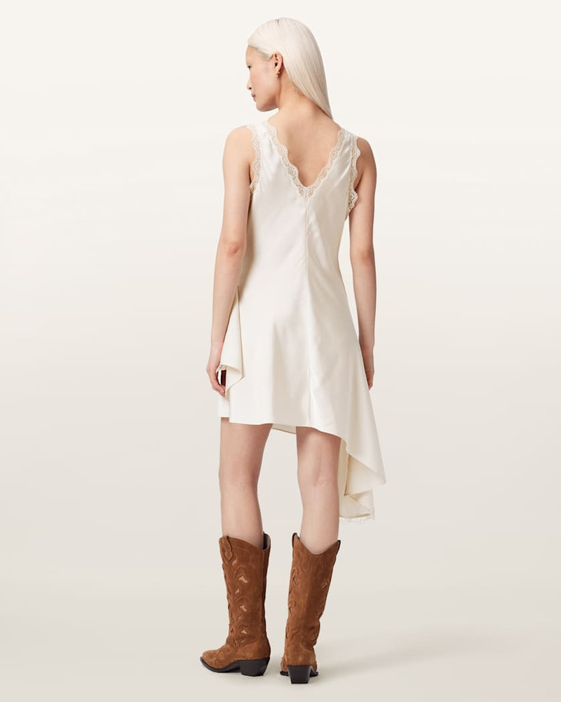 ILKA ASYMMETRIC LACE MINI DRESS 7
