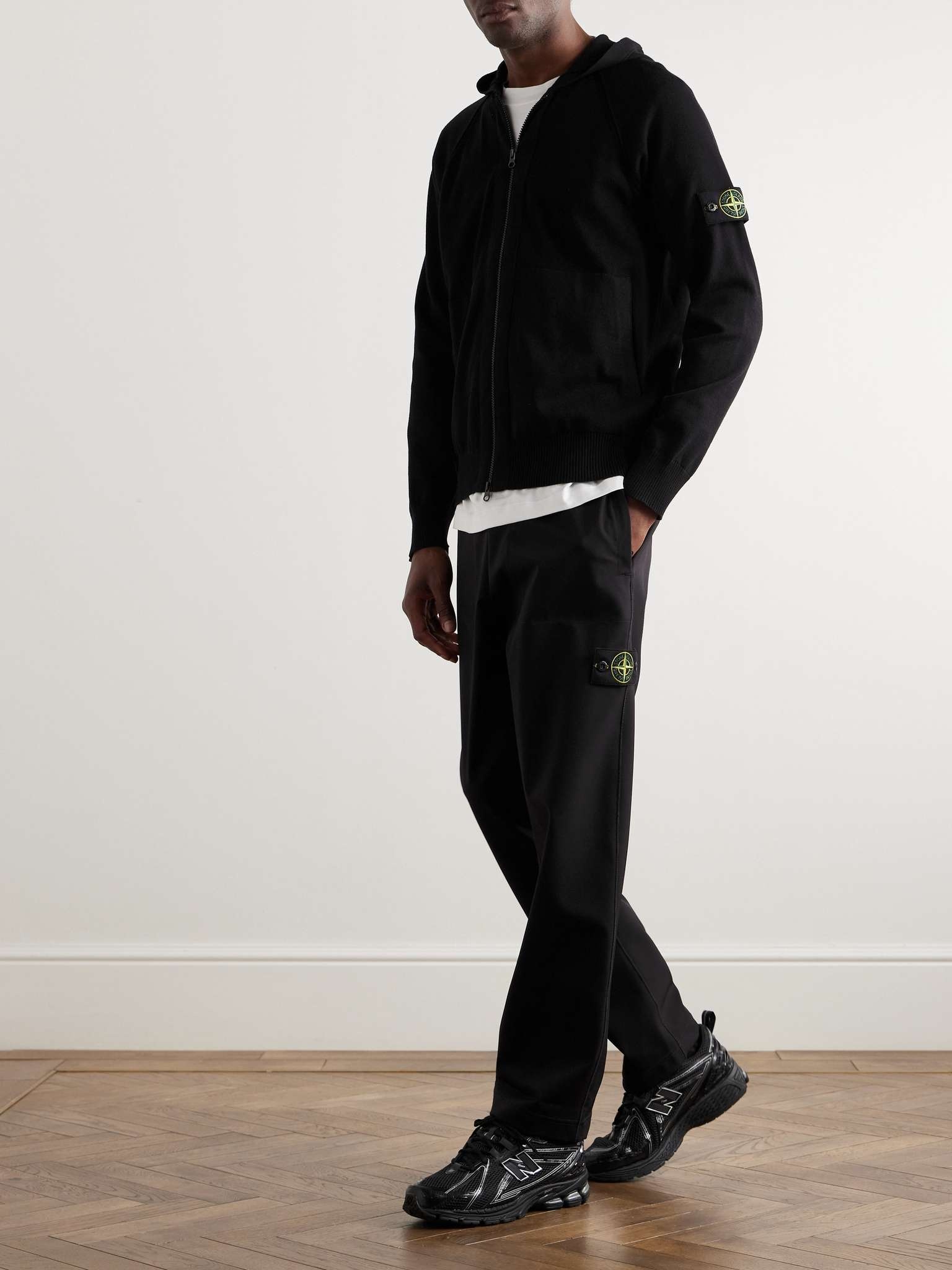 Straight-Leg Logo-Appliquéd Tech-Jersey Sweatpants - 2