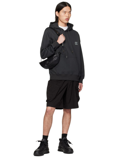 Wooyoungmi Gray Patch Hoodie outlook