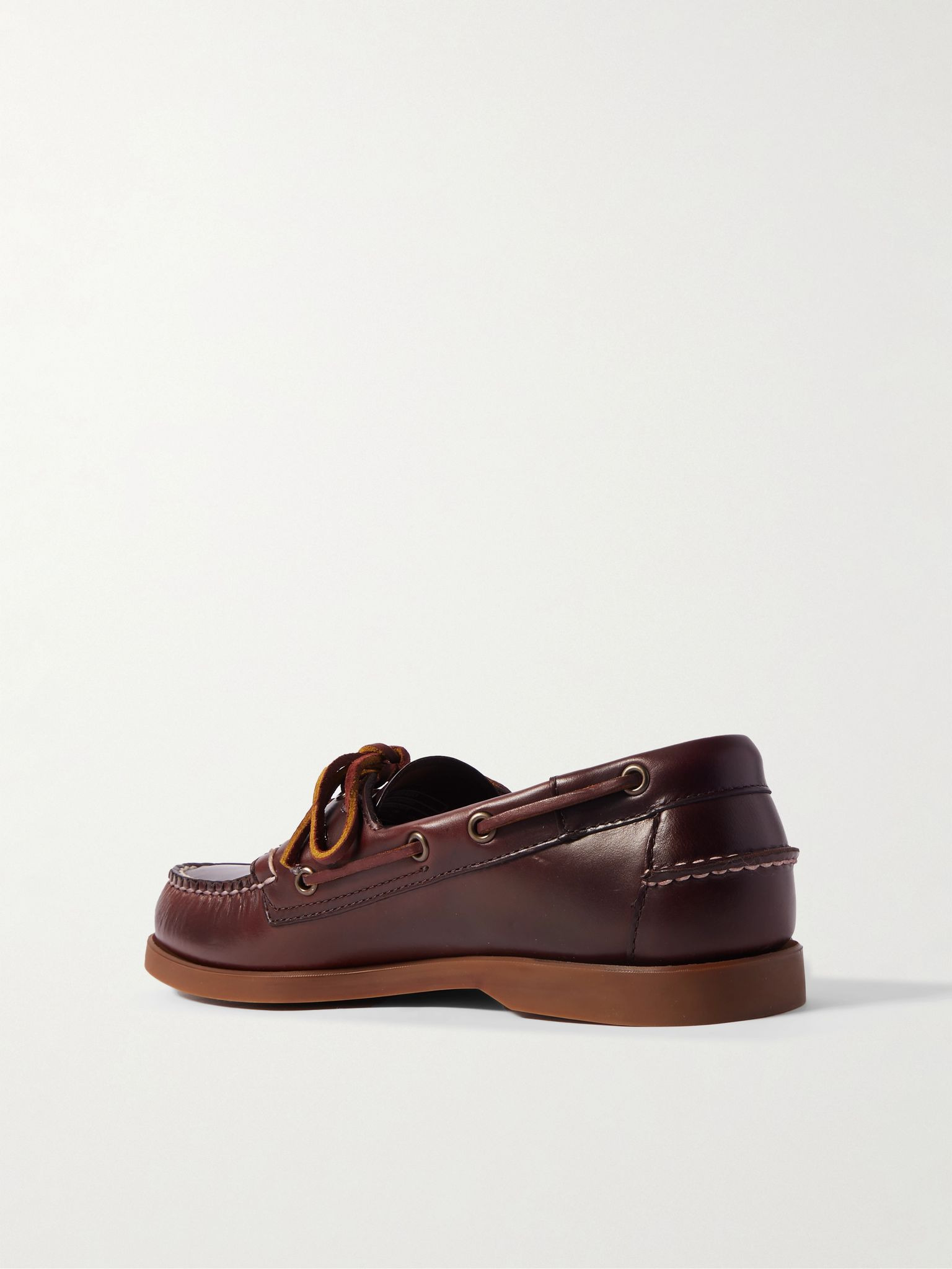 Portland Leather Boat Shoes Brown - 4