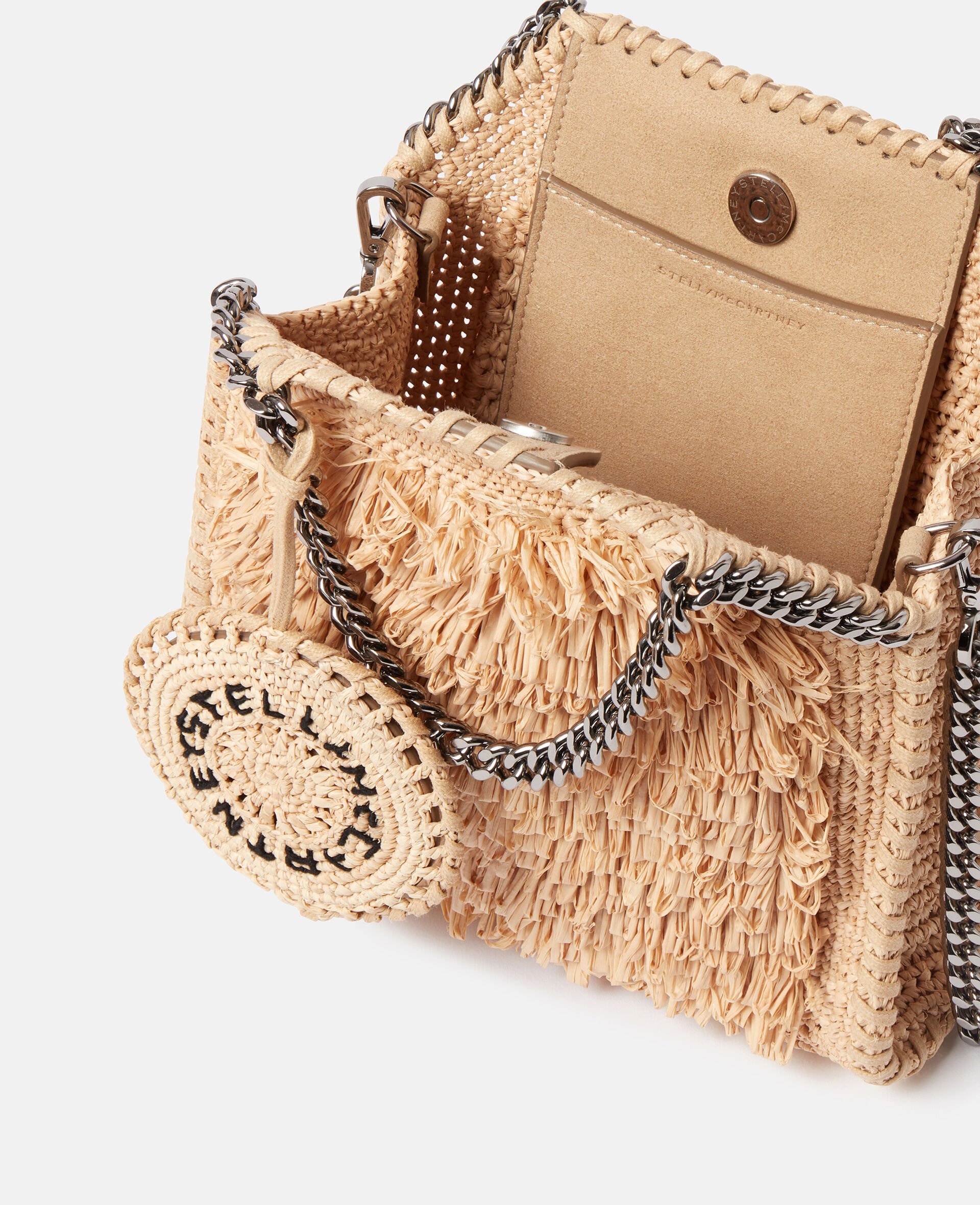 Falabella Raffia Tiny Tote Bag - 4