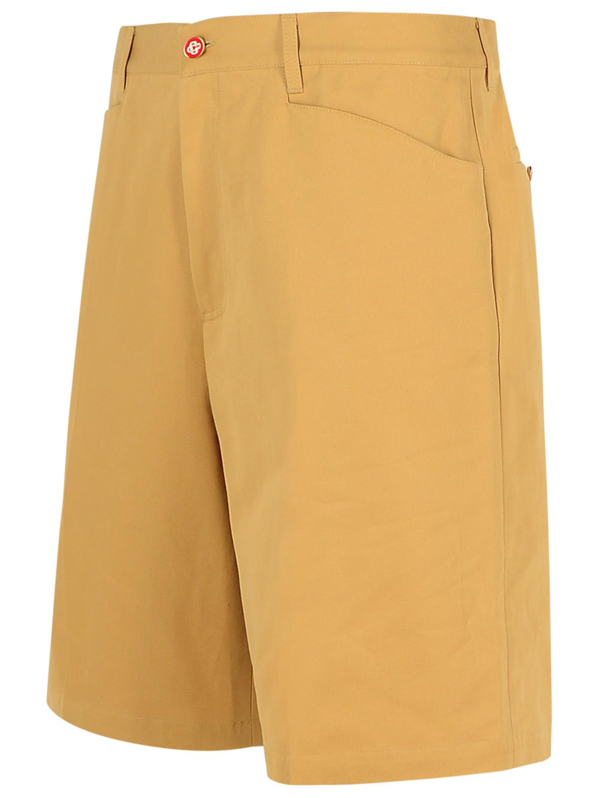 Casablanca 'Chicano' Beige Cotton Bermuda Shorts Men - 2
