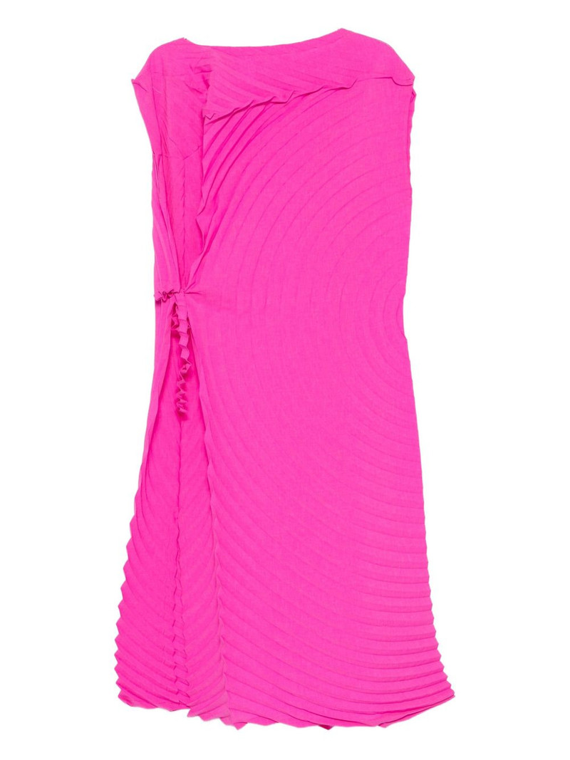 pleated tie dress 1