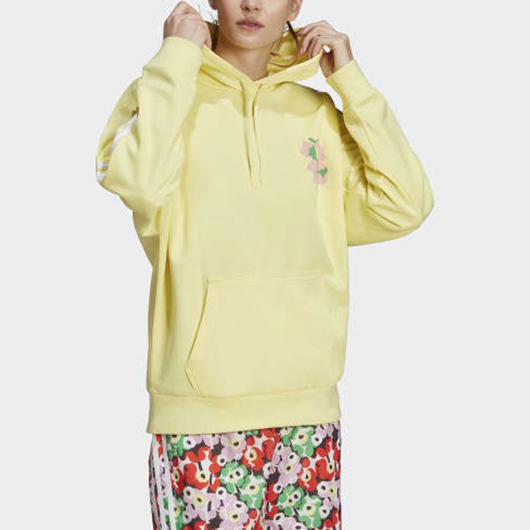 (WMNS) adidas X Marimekko Hoodie 'Yellow' HC4186 - 4