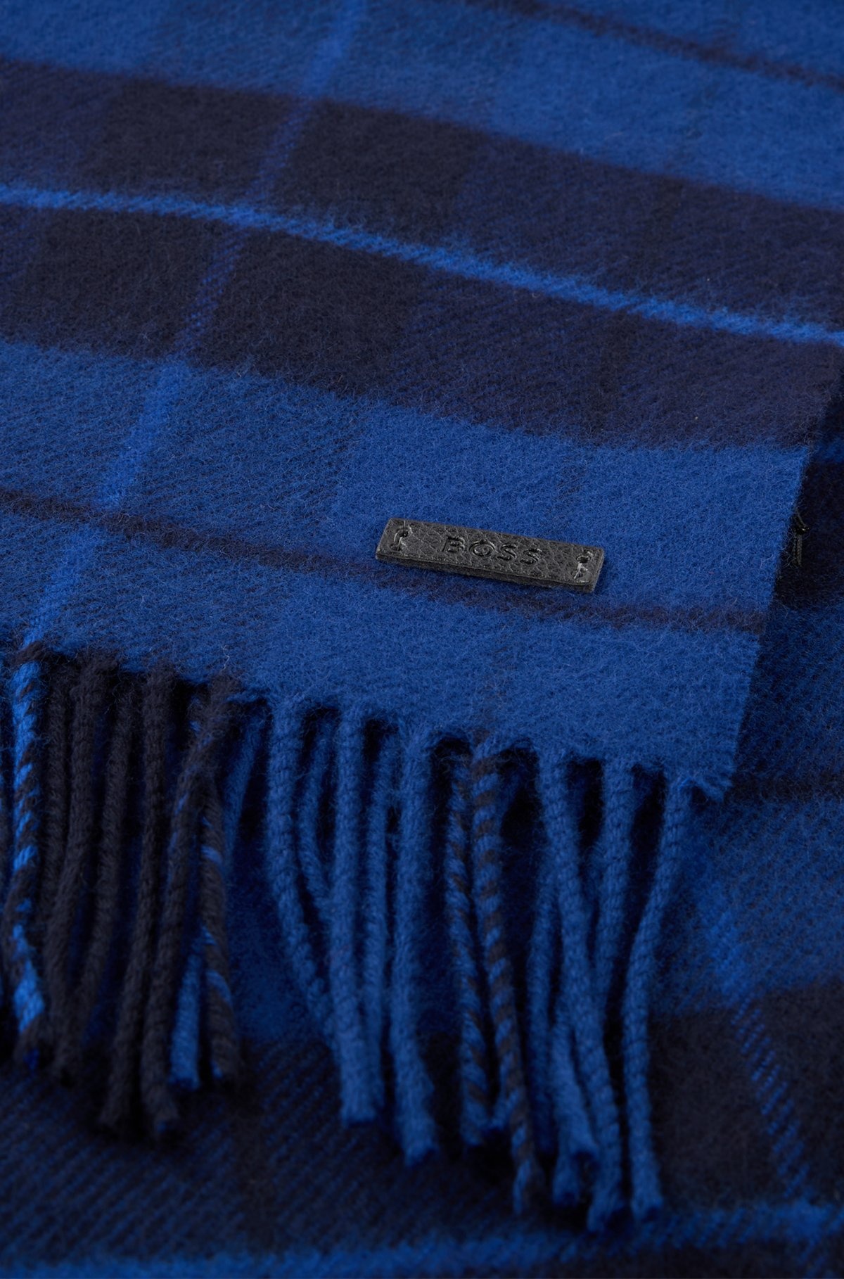 WOOL SCARF WITH TWISTED FRINGES - 4